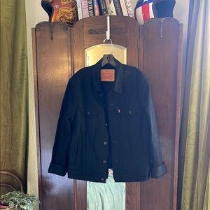 Levi's Black Denim Jacket for Men